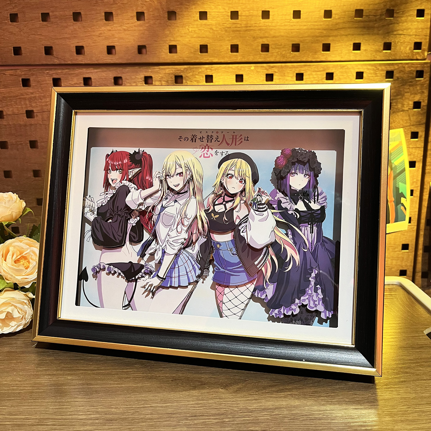 更衣人偶坠入爱河3D纸艺画装饰画