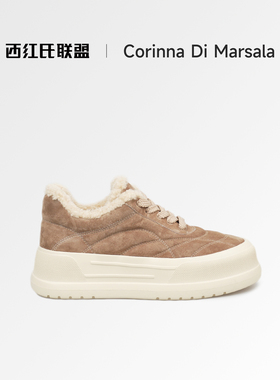 Corinna di Marsala时尚雪地靴女2025秋冬新款毛绒保暖靴厚底女鞋