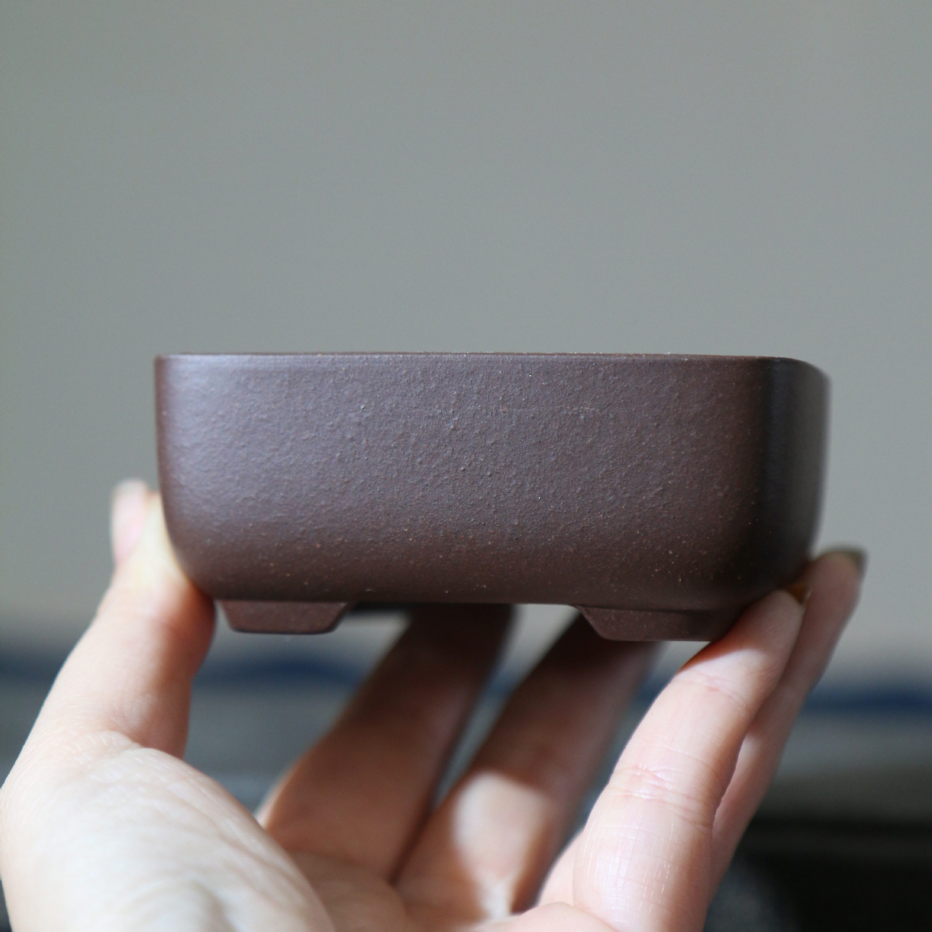 紫砂小花盆四方盆多肉黑松榆树微型盆景盆桌面掌上盆栽绿植马槽盆