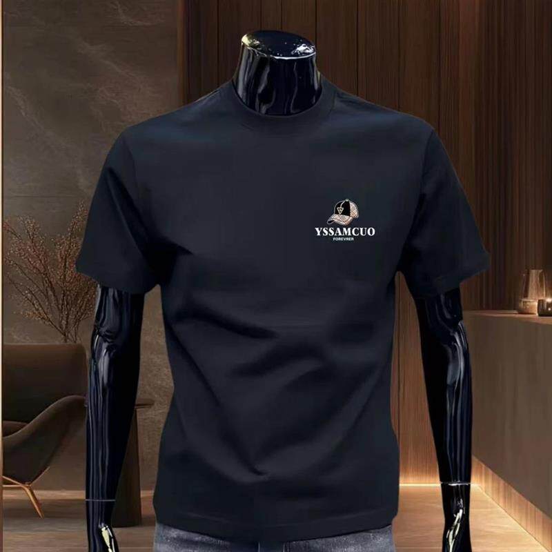 晟华优选2026夏季新款大码宽松T恤男士短袖高端轻奢半袖重磅纯棉