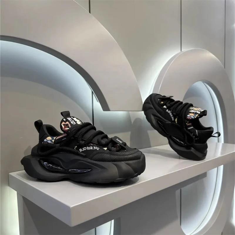 漾榴百货小店男鞋c老爹鞋拼接潮款运动鞋厚底增高鞋舒适洋气跑步