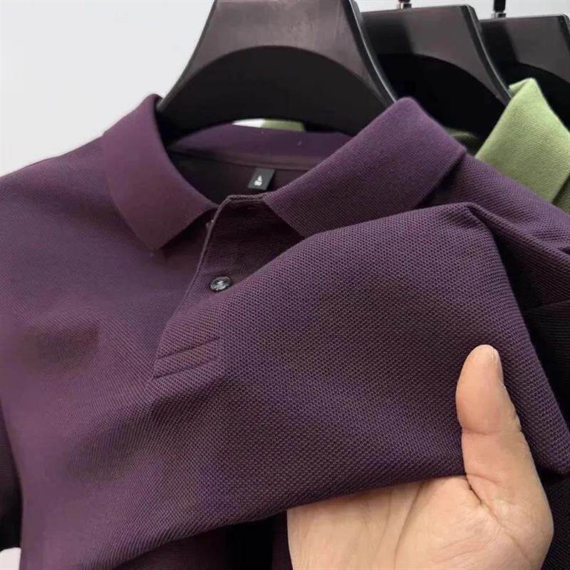 万载昌锋好物春秋商务翻领POLO衫半袖休闲体恤衫纯棉短袖T恤男士