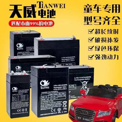 玩具汽车摩托童车电瓶蓄电池