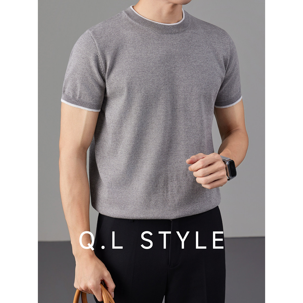 短袖男毛衣冬季男款针织衫