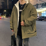 冬季外套男D工装大口袋连帽羽绒棉服加厚棉衣冲锋衣男88108-P120，男装棉衣，电商A005A