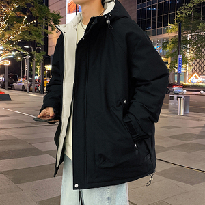冬季外套男D工装大口袋连帽羽绒棉服加厚棉衣冲锋衣男88108-P120图片