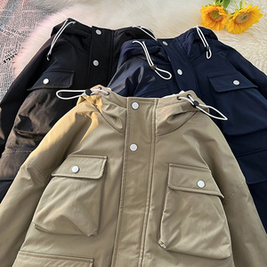毛毯平铺B户外棉服男工装多口袋冲锋棉衣男A005A-MN8860P135控168图片