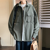 港风D工装多口袋立体剪裁衬衫夹克男86021-特P68，男装衬衫，电商A005A