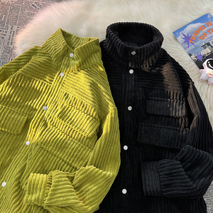 毛毯平铺B灯芯绒工装多口袋外套棒球服夹克A005A-JN8737P75控98图片