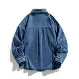得物白底A工装多口袋立体剪裁衬衫夹克牛仔衣外套男86050-P88，男装衬衫，电商A005A