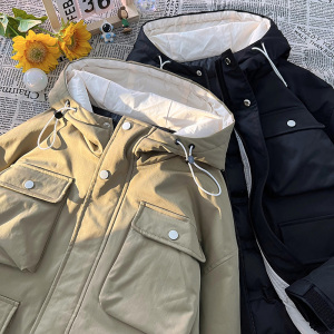 毛毯平铺B户外棉服男工装多口袋冲锋棉衣男A005A-MN8860P135控168图片