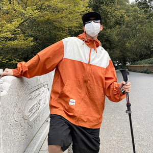 港风J夏季冲锋衣薄款防晒服骑车户外透气冰丝防晒衣服86012-P68
