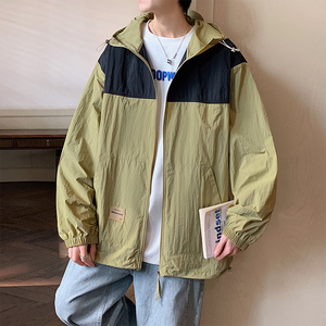 港风F夏季冲锋衣薄款防晒服骑车户外透气冰丝防晒衣服86012-P68