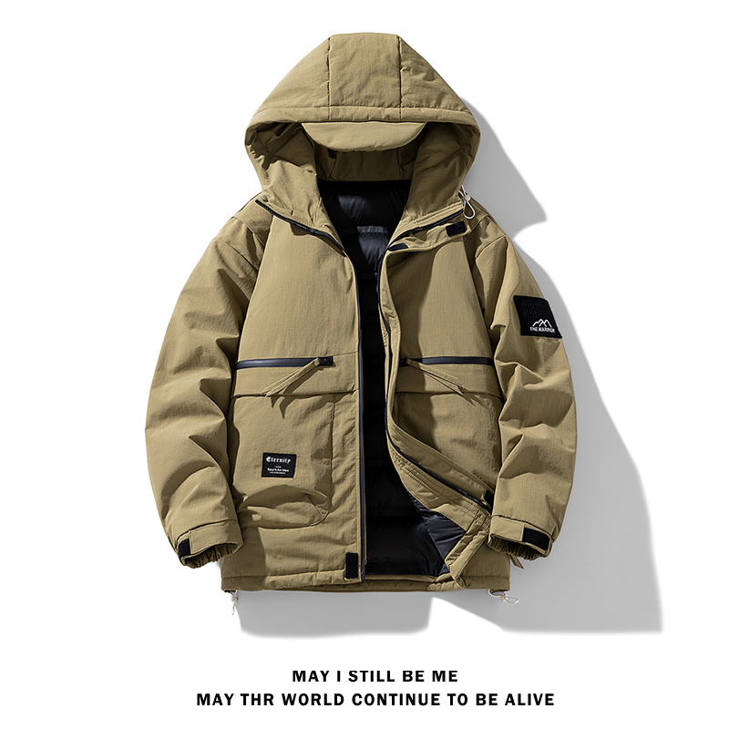 冬季外套男C工装大口袋羽绒棉服加厚保暖棉衣冲锋衣男88109-P128，男装棉衣，电商A005A