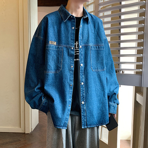 港风A工装多口袋立体剪裁衬衫夹克牛仔衣外套男86039-P88图片