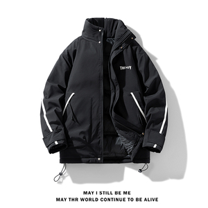 冬季外套男A工装大口袋羽绒棉服加厚保暖棉衣冲锋衣男88102-P118图片
