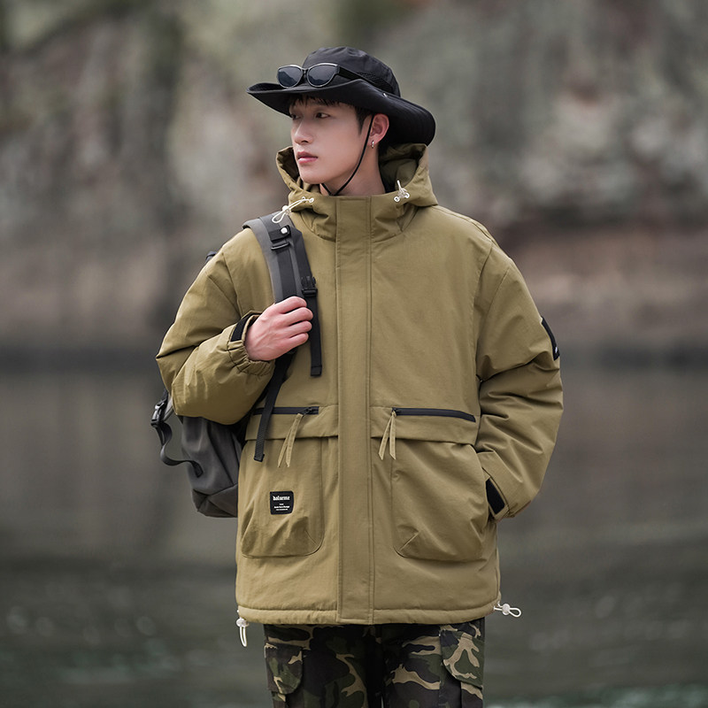 冬季外套男G工装大口袋羽绒棉服加厚保暖棉衣冲锋衣男88109-P128,男装棉衣,电商A005A