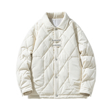 冬季外套男C菱形格子羽绒棉服加厚保暖棉衣冲锋衣男88091-特P80，男装棉衣，电商A005A