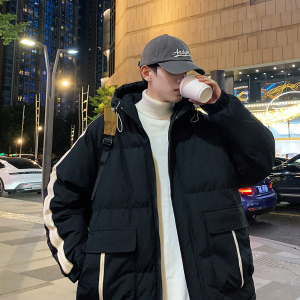 冬季外套男E工装大口袋连帽羽绒棉服加厚棉衣冲锋衣男88053-特P90图片