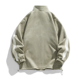 美式高街A复古麂皮绒两条杠痞帅撞色棒球服夹克运动外套86011-P98，男装夹克，电商A005A