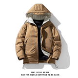 冬季外套男B工装大口袋连帽羽绒棉服加厚棉衣冲锋衣男88108-P120，男装棉衣，电商A005A