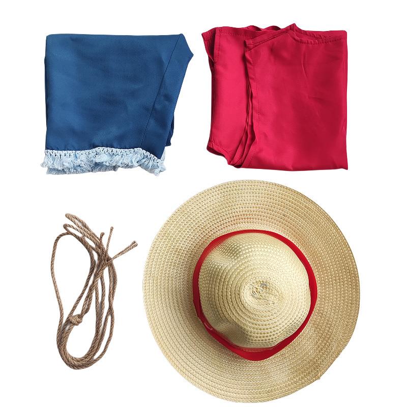 新款海贼王cos服真人版路飞娜美索隆演出动漫cosplay万圣节表演服