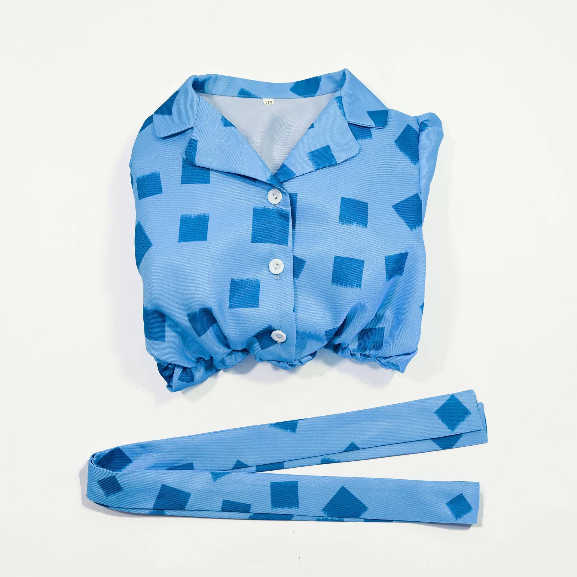 玛蒂尔达 cosplay服 儿童连衣裙含腰带cos服表演服舞台服