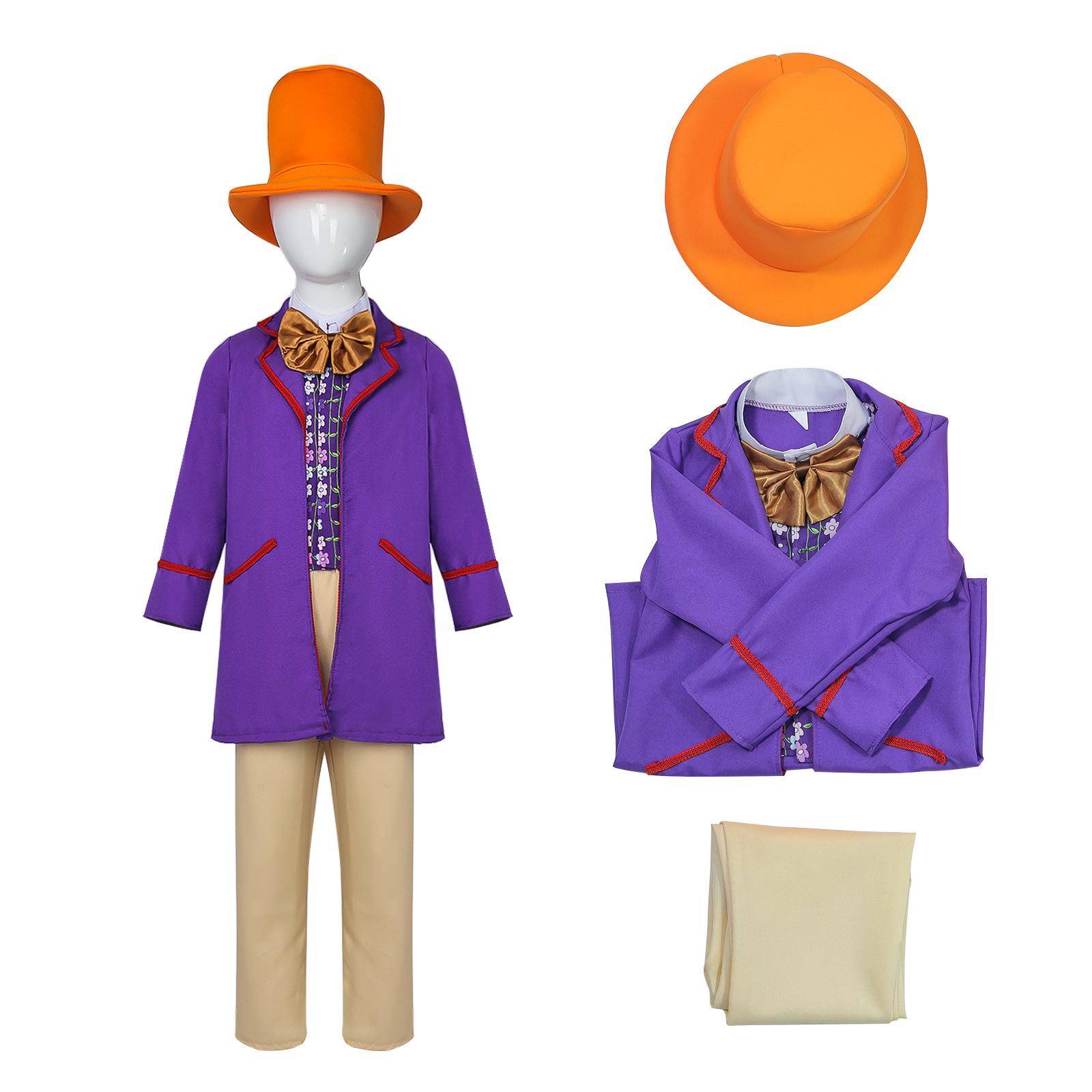 查理和巧克力工厂威利旺卡cos儿童查理和巧克力工厂威利旺卡