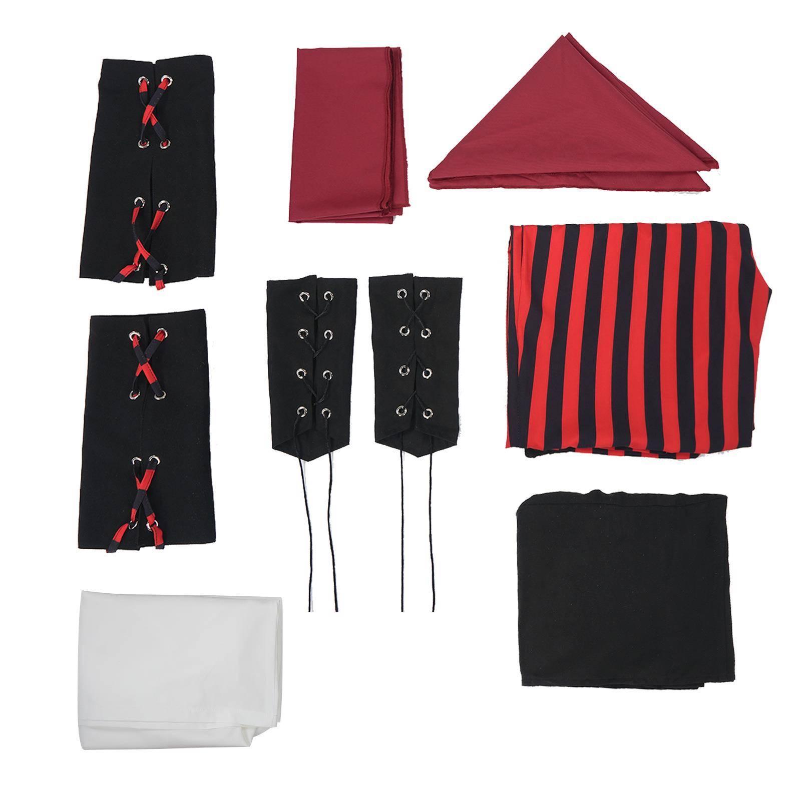 加勒比海盗cos服杰克海盗船长cos服套装欧美万圣节派对装扮服装