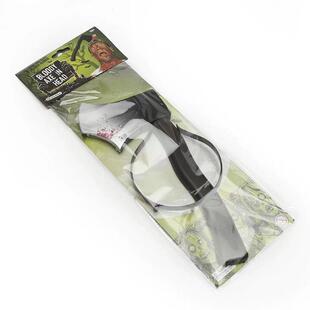 万圣节穿头刀整蛊搞怪恐怖头饰恶搞道具仿真菜刀尖刀斧头针筒头箍