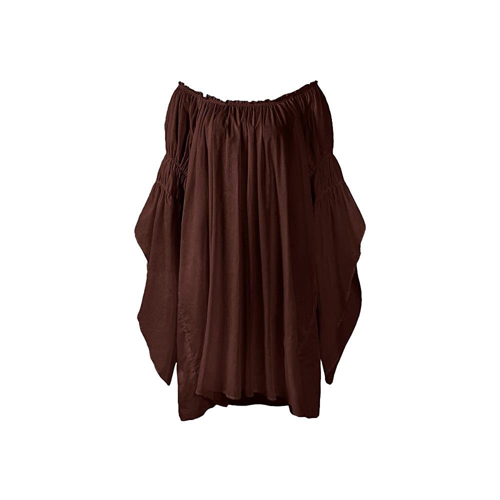 文艺复兴时期农民装扮海盗仙女凯尔特衬衫 万圣节cosplay角色扮演