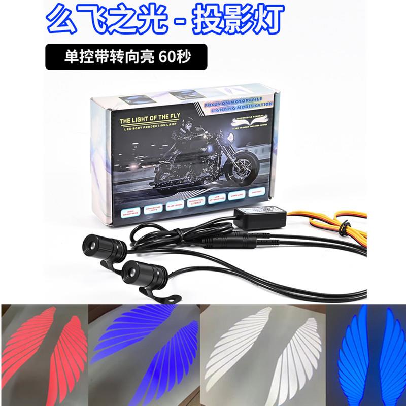 工厂直销12v-80v摩托车 电动车天使之翼迎宾灯 地毯灯 翅膀投影灯