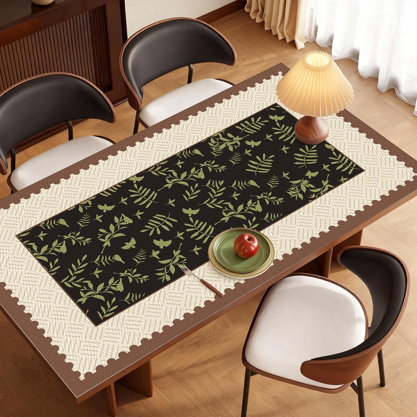 绿色复古桌布2026新款轻奢高级感茶几垫餐中古风桌垫防水防油免洗,居家布艺,桌布,淘宝优惠券,粉丝福利购,淘宝优惠卷