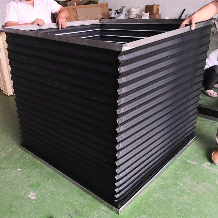 工作平台升降防护装置 风琴式防护罩 舞台设备升降机伸缩防护罩