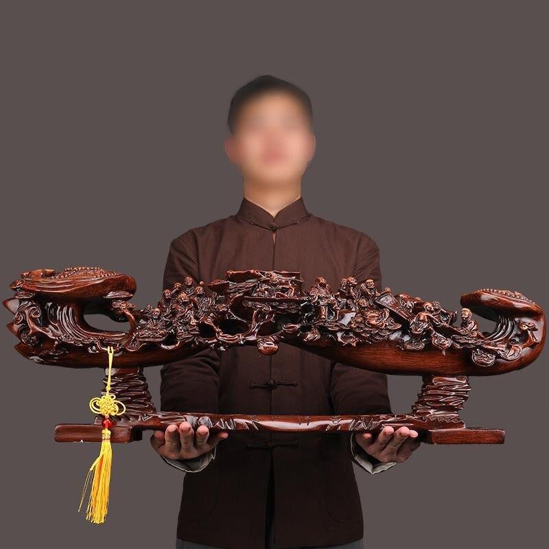 树脂工艺品摆件十八罗汉家居乔迁礼品客厅仿红木办公室装饰品