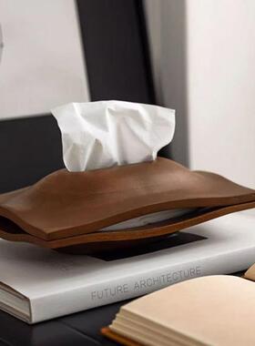 现代轻奢风纸巾盒家用创意客厅茶几抽纸盒洗脸巾收纳盒擦手纸盒