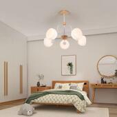 法式 复古灯 中古客厅吊灯轻奢卧室灯客厅主灯原木风灯具日式