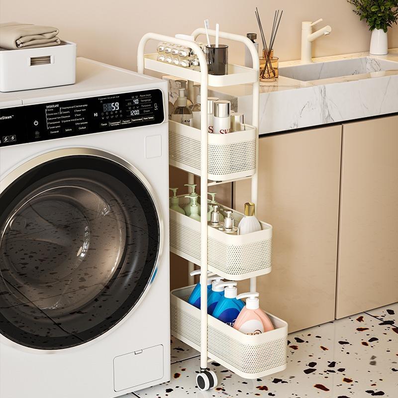 夹缝小推车抽屉窄柜浴室冰箱沙发马桶一体式收纳卫生间缝隙置物架