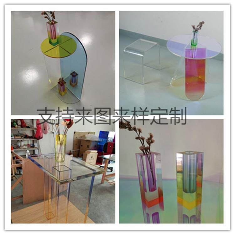 晶艺坊亚克力制品厂家透明家具加工定制亚克力凳子有机玻璃桌子