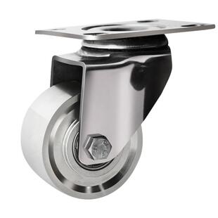 中型实心全不锈钢脚轮万向轮2寸3寸4寸5寸防锈工业万象轮推车轮子