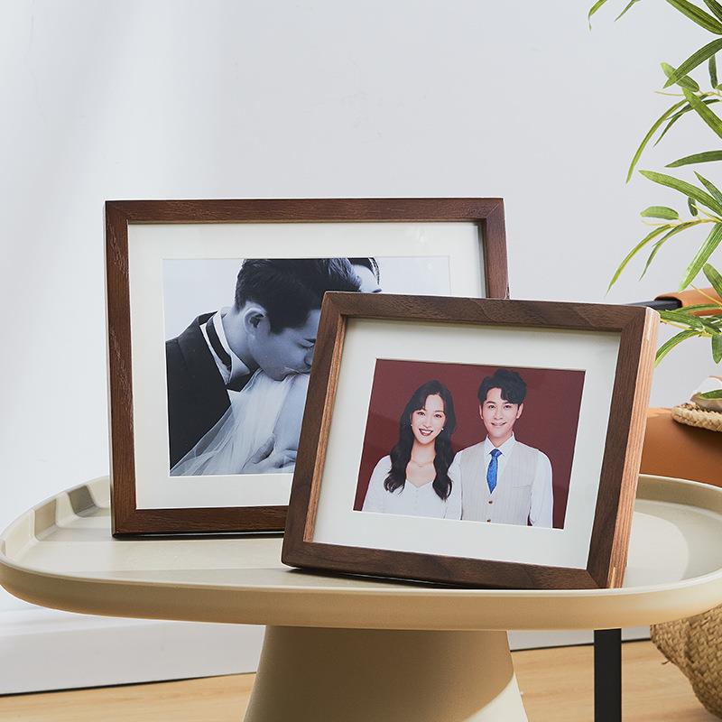 简约实木相框 摆台相框小清新木质相框摆台 规格齐全厂家直发