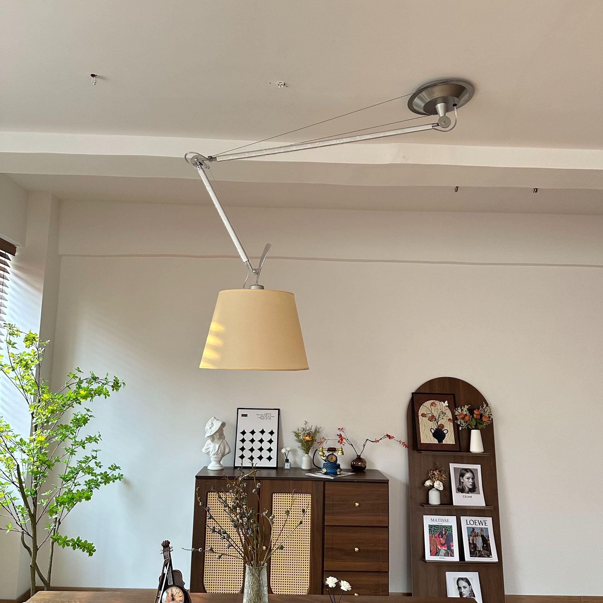 意大利书房可移位中古餐厅吊灯Tolomeo摇臂卧室工作室设计师灯具