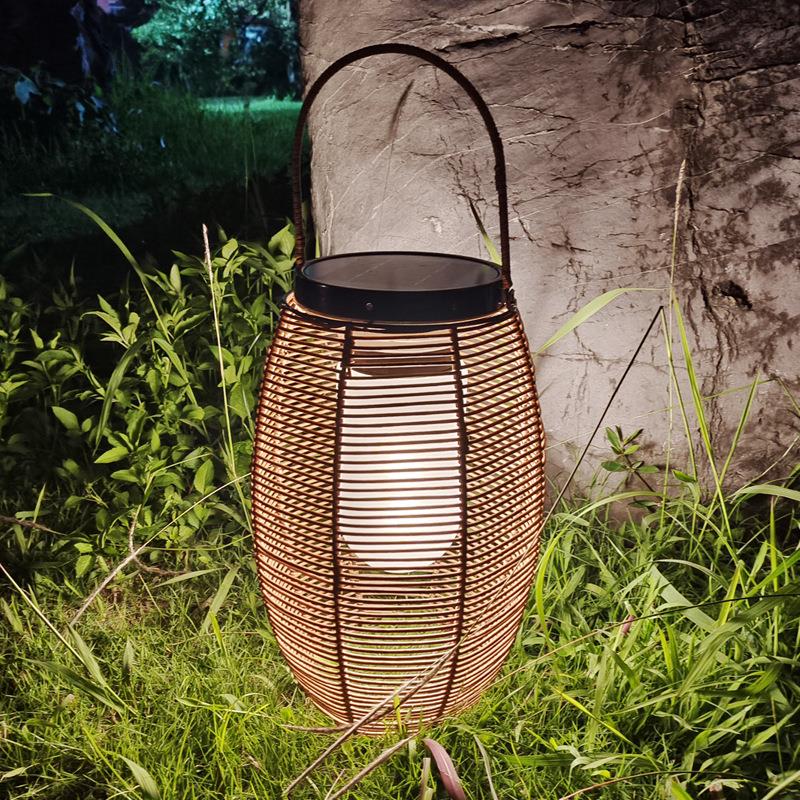 太阳能户外灯户外防水藤编景观庭院灯民宿别墅家用草坪灯花园灯