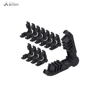 中空玻璃插角塑料插脚 铝隔条连接转角配件L型角码中空铝条拐角