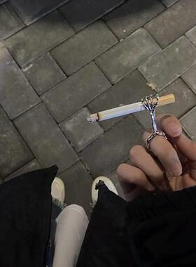 氛围感抽烟指环男女托支架