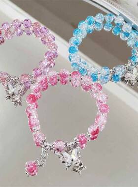 高颜值蝴蝶爆花仙气手链学生党闺蜜友谊儿童女grgr
