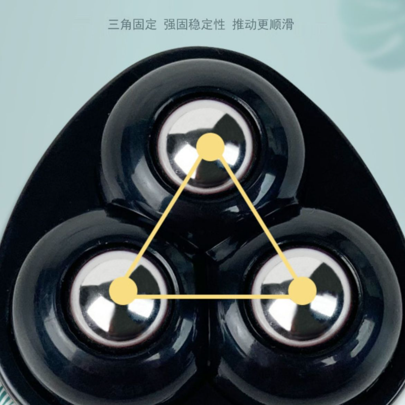 免打孔粘贴式万向滚珠脚轮耐磨滑轮箱底居家办公