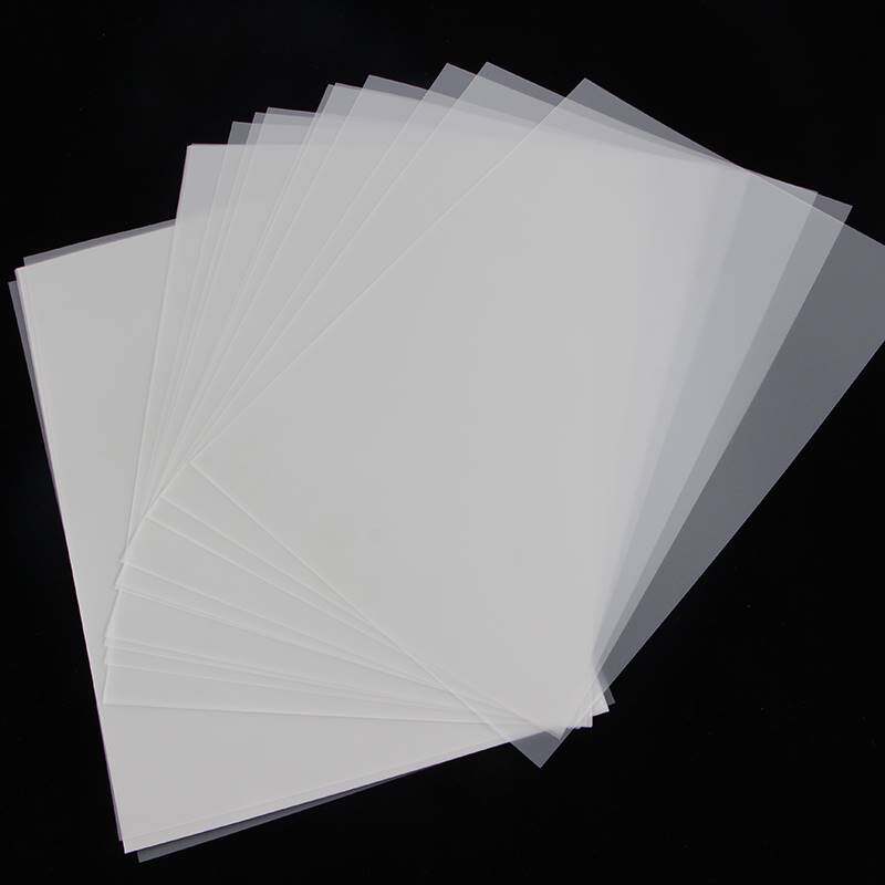 0.075磨砂A4激光打印膜 激光打印制版胶片绘图膜菲林纸菲林片