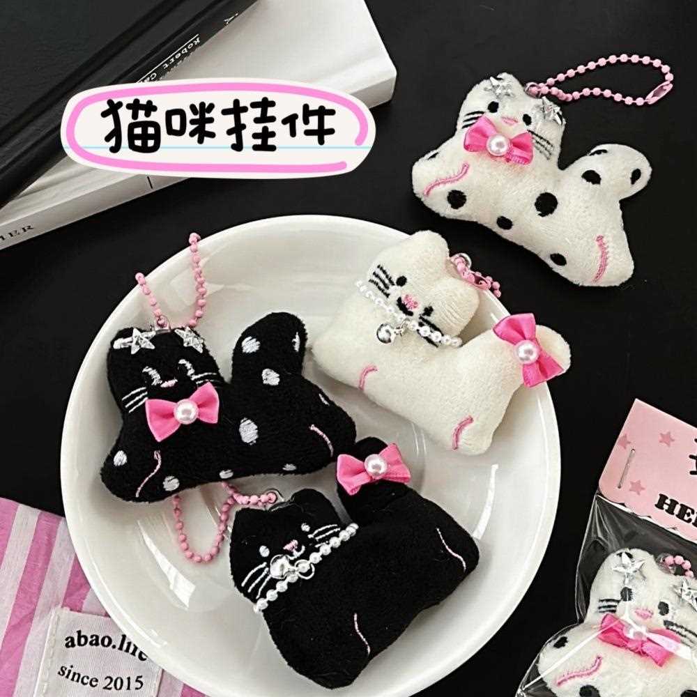 新款可爱毛绒小猫咪公仔挂件少女百搭挂饰包包钥匙扣挂坠玩偶