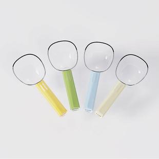 舀米勺多功能挖面粉奶粉米粉勺子家用塑料长柄带夹量勺米面舀猫粮